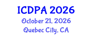 International Conference on Developmental Psychology and Adolescence (ICDPA) October 21, 2026 - Quebec City, Canada