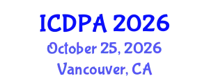 International Conference on Developmental Psychology and Adolescence (ICDPA) October 25, 2026 - Vancouver, Canada