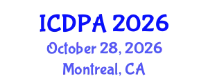 International Conference on Developmental Psychology and Adolescence (ICDPA) October 28, 2026 - Montreal, Canada