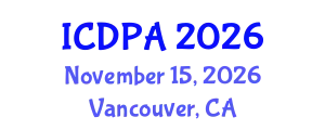 International Conference on Developmental Psychology and Adolescence (ICDPA) November 15, 2026 - Vancouver, Canada