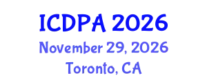 International Conference on Developmental Psychology and Adolescence (ICDPA) November 29, 2026 - Toronto, Canada