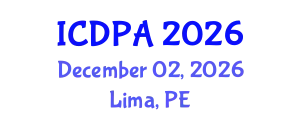 International Conference on Developmental Psychology and Adolescence (ICDPA) December 02, 2026 - Lima, Peru