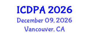 International Conference on Developmental Psychology and Adolescence (ICDPA) December 09, 2026 - Vancouver, Canada