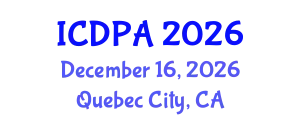 International Conference on Developmental Psychology and Adolescence (ICDPA) December 16, 2026 - Quebec City, Canada