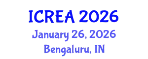 International Conference on Renewable Energy Applications (ICREA) January 26, 2026 - Bengaluru, India