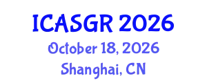 International Conference on Animal Sciences and Genetic Research (ICASGR) October 18, 2026 - Shanghai, China