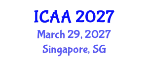 International Conference on Animal Anatomy (ICAA) March 29, 2027 - Singapore, Singapore