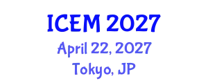 International Conference on Environmental Microbiology (ICEM) April 22, 2027 - Tokyo, Japan