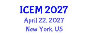 International Conference on Environmental Microbiology (ICEM) April 22, 2027 - New York, United States