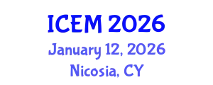 International Conference on Energetic Materials (ICEM) January 12, 2026 - Nicosia, Cyprus
