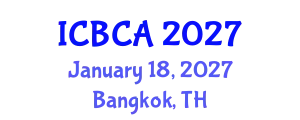 International Conference on Bioinorganic Chemistry and Applications (ICBCA) January 18, 2027 - Bangkok, Thailand