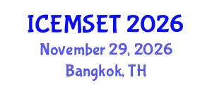 International Conference on Education in Mathematics, Science, Engineering and Technology (ICEMSET) November 29, 2026 - Bangkok, Thailand