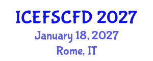 International Conference on Experimental Fluid Science and Computational Fluid Dynamics (ICEFSCFD) January 18, 2027 - Rome, Italy