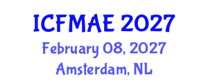 International Conference on Fluid Mechanics and Aerodynamic Engineering (ICFMAE) February 08, 2027 - Amsterdam, Netherlands