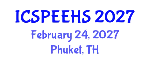 International Conference on Sport, Physical Education, Exercise and Health Sciences (ICSPEEHS) February 24, 2027 - Phuket, Thailand