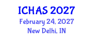 International Conference on Humanitarian Aid and Service (ICHAS) February 24, 2027 - New Delhi, India