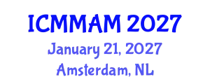 International Conference on Modern Medicine and Alternative Medicine (ICMMAM) January 21, 2027 - Amsterdam, Netherlands