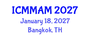 International Conference on Modern Medicine and Alternative Medicine (ICMMAM) January 18, 2027 - Bangkok, Thailand