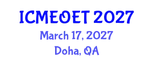 International Conference on Music Education and Online Education Technologies (ICMEOET) March 17, 2027 - Doha, Qatar