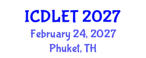 International Conference on Digital Libraries and Educational Technology (ICDLET) February 24, 2027 - Phuket, Thailand