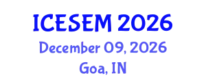 International Conference on Energy Storage and Energy Management (ICESEM) December 09, 2026 - Goa, India