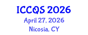 International Conference on Construction and Quantity Surveying (ICCQS) April 27, 2026 - Nicosia, Cyprus