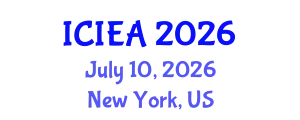 International Conference on Industrial Engineering and Automation (ICIEA) July 10, 2026 - New York, United States