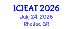 International Conference on Industrial Engineering and Automation Technology (ICIEAT) July 24, 2026 - Rhodes, Greece