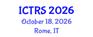 International Conference on Theology and Religious Studies (ICTRS) October 18, 2026 - Rome, Italy