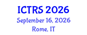 International Conference on Theology and Religious Studies (ICTRS) September 16, 2026 - Rome, Italy