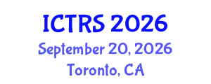 International Conference on Theology and Religious Studies (ICTRS) September 20, 2026 - Toronto, Canada