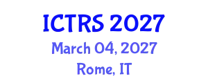 International Conference on Theology and Religious Studies (ICTRS) March 04, 2027 - Rome, Italy