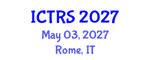 International Conference on Theology and Religious Studies (ICTRS) May 03, 2027 - Rome, Italy