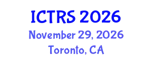 International Conference on Theology and Religious Studies (ICTRS) November 29, 2026 - Toronto, Canada