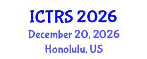 International Conference on Theology and Religious Studies (ICTRS) December 20, 2026 - Honolulu, United States