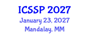 International Conference on Sociological Social Psychology (ICSSP) January 23, 2027 - Mandalay, Myanmar
