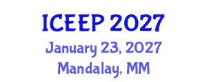 International Conference on Educational and Environmental Psychology (ICEEP) January 23, 2027 - Mandalay, Myanmar