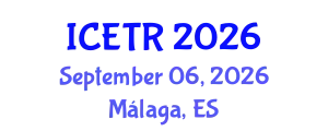 International Conference on Environmental Technology and Recycling (ICETR) September 06, 2026 - Málaga, Spain