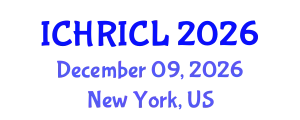 International Conference on Human Rights and International Criminal Law (ICHRICL) December 09, 2026 - New York, United States