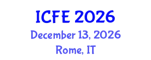 International Conference on Nutrition and Food Engineering (ICFE) December 13, 2026 - Rome, Italy