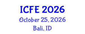 International Conference on Nutrition and Food Engineering (ICFE) October 25, 2026 - Bali, Indonesia