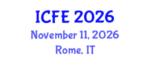 International Conference on Nutrition and Food Engineering (ICFE) November 11, 2026 - Rome, Italy