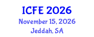 International Conference on Nutrition and Food Engineering (ICFE) November 15, 2026 - Jeddah, Saudi Arabia