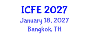 International Conference on Nutrition and Food Engineering (ICFE) January 18, 2027 - Bangkok, Thailand