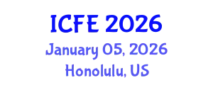 International Conference on Nutrition and Food Engineering (ICFE) January 05, 2026 - Honolulu, United States