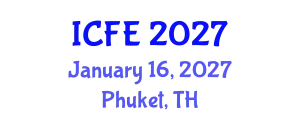 International Conference on Nutrition and Food Engineering (ICFE) January 16, 2027 - Phuket, Thailand