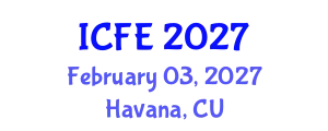 International Conference on Nutrition and Food Engineering (ICFE) February 03, 2027 - Havana, Cuba