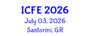 International Conference on Nutrition and Food Engineering (ICFE) July 03, 2026 - Santorini, Greece