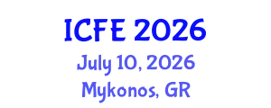 International Conference on Nutrition and Food Engineering (ICFE) July 10, 2026 - Mykonos, Greece