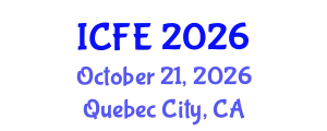 International Conference on Nutrition and Food Engineering (ICFE) October 21, 2026 - Quebec City, Canada